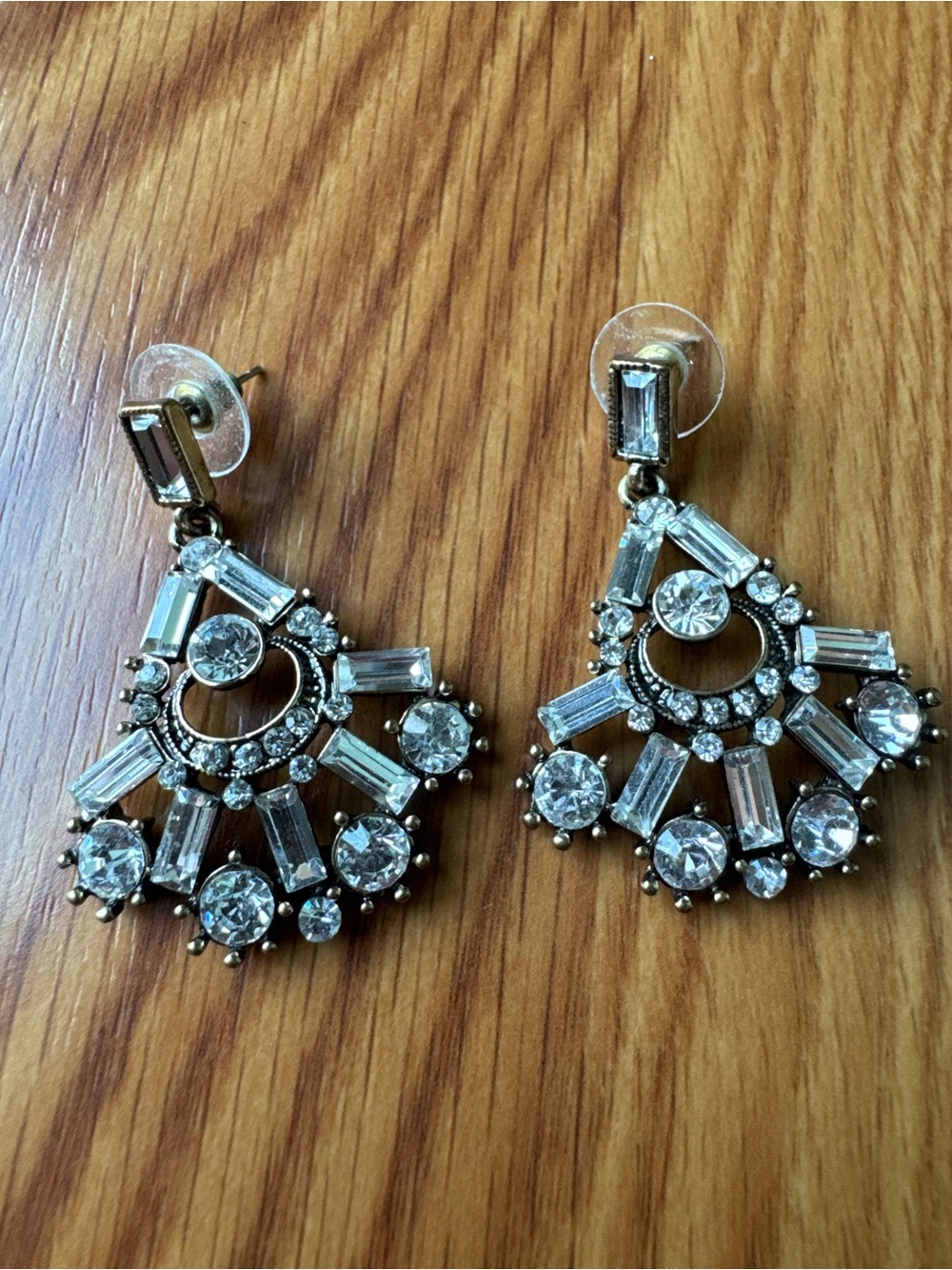 World Market Crystal Chandelier Earrings